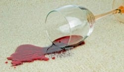 Wine on carpet