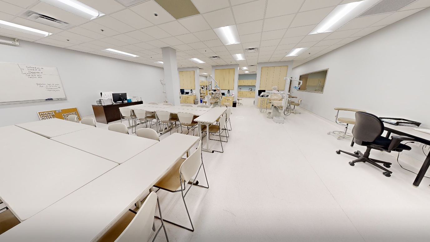 One of the many classrooms are bright and airy lending a clean look. This leads us to the lab.